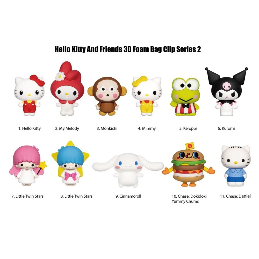 NEW Hello Kitty & Friends Series Blind Bag Clip – Hello Kitty Bag Charm Keychain - Picture 2 of 5